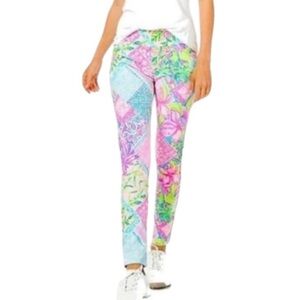 LillyPulitzer Multi Block Party Corso Gulf Luxletic Leggings